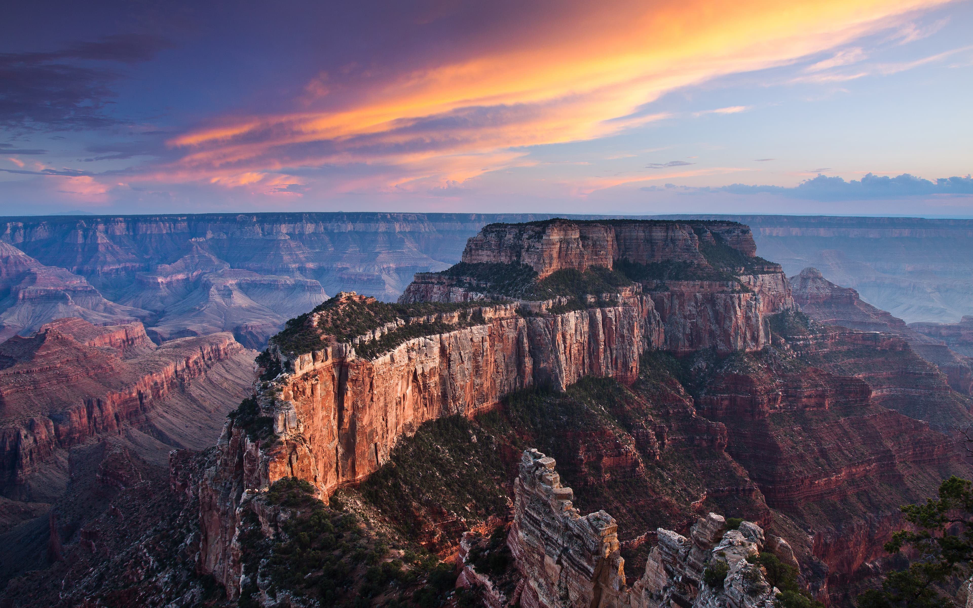 Canyon Night Background